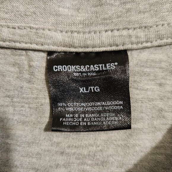 Crooks & Castles Men's Medusa Tee Shirt - Size XL - Picture 4 of 5